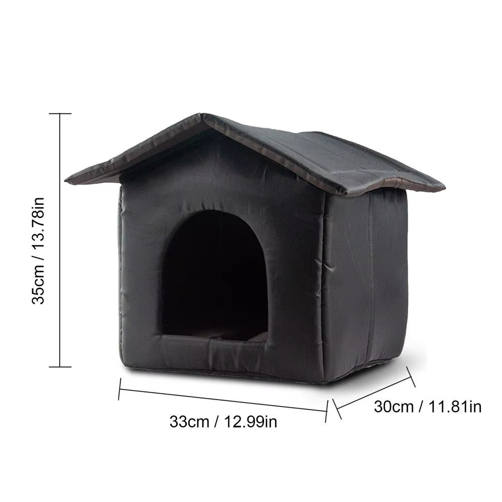 Cat House Outdoor Waterproof Pet House for Small Dogs Kitten Puppy Cave Nest with Pets Pad Dog Cat Bed Tent Kennel Supplies