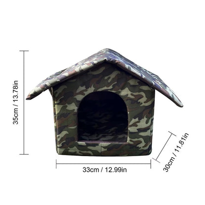 Cat House Outdoor Waterproof Pet House for Small Dogs Kitten Puppy Cave Nest with Pets Pad Dog Cat Bed Tent Kennel Supplies