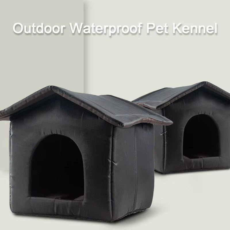 Cat House Outdoor Waterproof Pet House for Small Dogs Kitten Puppy Cave Nest with Pets Pad Dog Cat Bed Tent Kennel Supplies